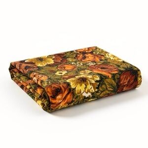 Vintage 70's Floral Drapery Fabric - Unused